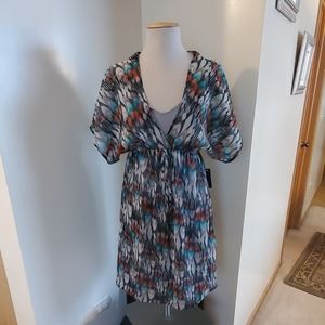 a.n.a multi colored dress